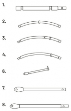 RØRSTAMME 10 DELER (XK6263,XK6264, 1-4, 6-8)