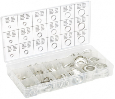 Sett med 450 aluminiumsringer, ideelle for forskjellige forbedrings- og reparasjonsprosjekter.