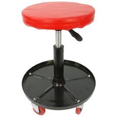 Justerbar montørstol, perfekt for arbeid innen landbruk og konstruksjon.