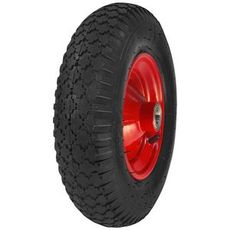 Luftgummihjul med stål felg, dimensjon 4.00 - 8 for trillebår.