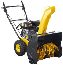 Hendig snøfreser med 6,5HP 4-takts motor og 570 mm arbeidsbredde.