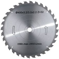 Blad for sirkelsag 400x30x3,2mm Z32, ideell for snekring og konstruksjon.